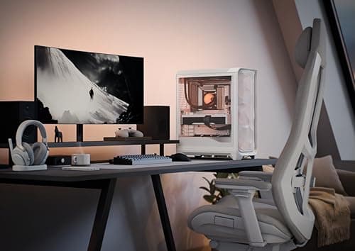 Fractal Design Meshify 3 ATX Mid Tower White with Tempered Glass Side Panel and USB 3.2 Gen 2x2 Type-C USB 3.2 Gen 1 Type-A image