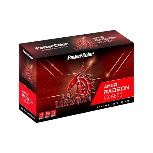 AMD Radeon RX 6800 Red Dragon Overclocked Triple-Fan 16GB GDDR6 PCIe 4.0 Graphics Card image