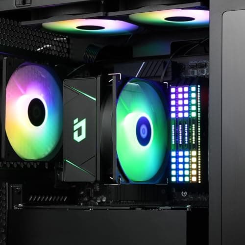 ID-COOLING BLITZ X4 Air 64.8 CFM 152mm Black / Silver image