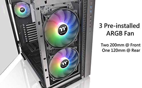 Thermaltake View 51 ARGB Edition ATX Full Tower Black Tempered Glass Side Panel, USB 3.2 Gen 2 Type-C, USB 3.2 Gen 1 Type-A, USB 2.0 Type-A image