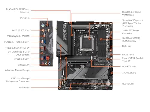 Gigabyte B650 GAMING X AX V2 AM5 DDR5 ATX image