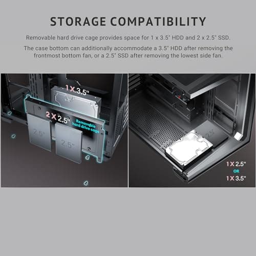 Antec C5 ARGB ATX Mid Tower Black with Tempered Glass Side Panel and USB 3.2 Gen 2 Type-C, USB 3.2 Gen 1 Type-A Front Panel image