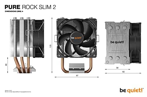 be quiet! Pure Rock Slim 2 Air 135mm Black / Silver image
