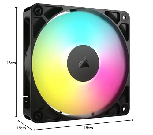 Corsair RS120 120mm Black ARGB PWM 72.8 CFM 1-Pack image