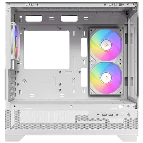 Antec CX500M Micro ATX Mini Tower White RGB, Tempered Glass Side Panel, USB 3.2 Gen 2 Type-C and USB 3.2 Gen 1 Type-A image