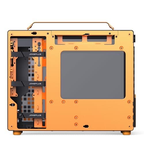 Jonsbo Jonsplus Z20 Micro ATX Desktop Orange / Black with Tempered Glass Side Panel and USB 3.2 Gen 2 Type-C, USB 3.2 Gen 1 Type-A image