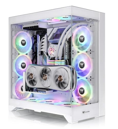 Thermaltake CTE E660 MX ATX Mid Tower White with Tempered Glass Side Panel and USB 3.2 Gen 2 Type-C, USB 3.2 Gen 1 Type-A image