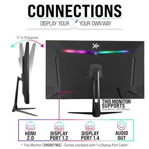 X= XRGB27WQ 27" 1440p 165Hz IPS Monitor image