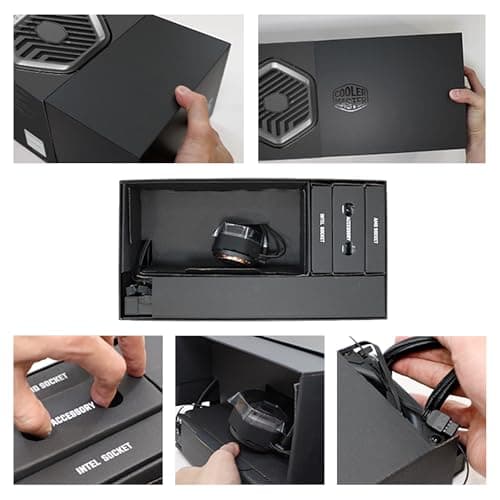 Cooler Master MasterLiquid 240 ATMOS Stealth Water 240mm 75.2 CFM Black image