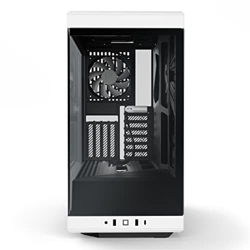 HYTE Y40 ATX Mid Tower White / Black with Tempered Glass Side Panel and USB 3.2 Gen 2 Type-C, USB 3.2 Gen 1 Type-A image
