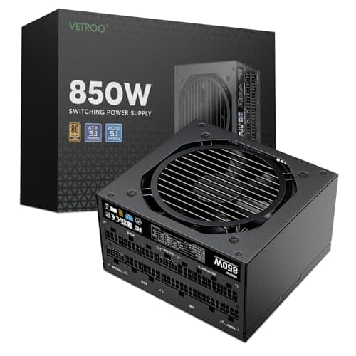Vetroo 50315153244479 850W 80+ Gold Certified Fully Modular image