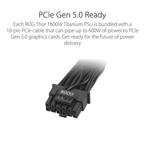 Asus ROG THOR II 1600T Gaming Silver / Black 1600W Fully Modular 80+ Titanium Certified image