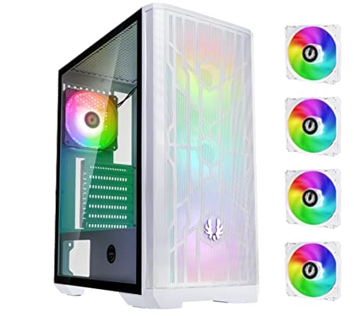 BitFenix Nova Mesh SE ATX Mid Tower White with Tempered Glass Side Panel and USB 3.2 Gen 1 Type-A image