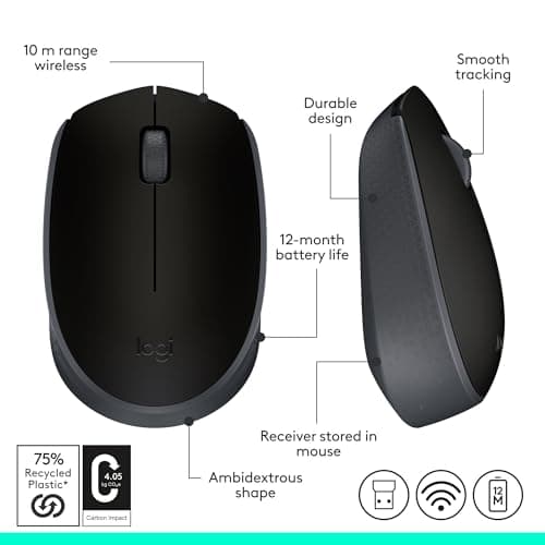 Logitech M170 Wireless/Wired Optical Mouse image