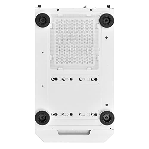 Silverstone FARA H1M MicroATX Mini Tower White Tempered Glass Side Panel image