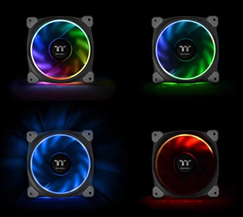 Thermaltake Riing Plus TT Premium Edition 120mm Black PWM RGB 1-Pack image