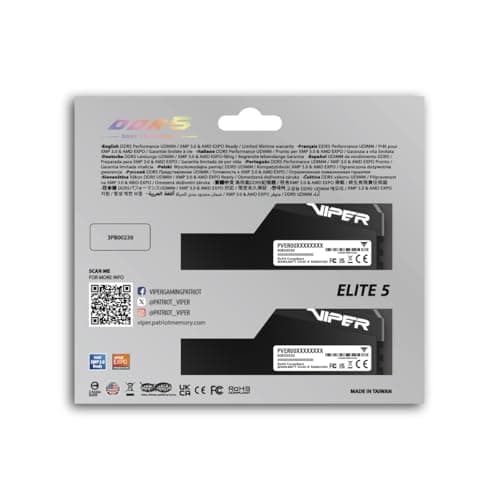 Patriot Viper Elite 5 Ultra Black DDR5-6000 CL28 48GB (2x24GB) image