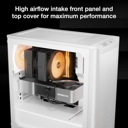 be quiet! Pure Base 501 LX ATX Mid Tower White with Tempered Glass Side Panel and USB 3.2 Gen 2 Type-C, USB 3.2 Gen 1 Type-A image