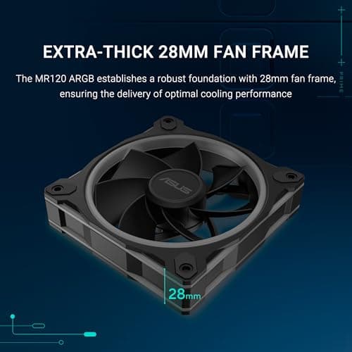 ASUS Prime MR120 ARGB Reverse Fan Black image