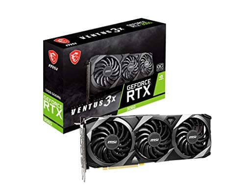 MSI GeForce RTX 3060 12GB Ventus 3X 12G OC Black 12GB GDDR6 main image
