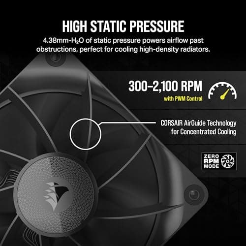 Corsair iCUE LINK RX120 120mm Black 3-Pack image