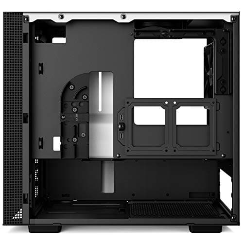 NZXT H200 - White - Mini-ITX PC Gaming Case - Tempered Glass Panel - All-Steel Construction - Enhanced Cable Management System - Water Cooling Ready image