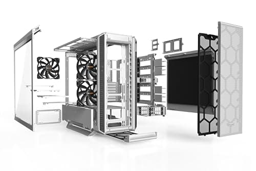 be quiet! Silent Base 802 ATX Mid Tower White Tempered Glass Side Panel image