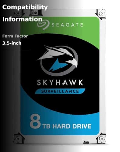 Seagate SkyHawk Surveillance 8TB 7200RPM HDD 3.5" SATA image