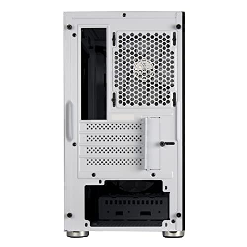 Silverstone FARA H1M PRO Micro ATX Mini Tower White/Black Tempered Glass Side Panel image