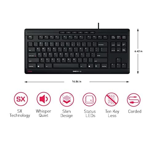 Cherry STREAM Wired Slim Cherry SX Keyboard image
