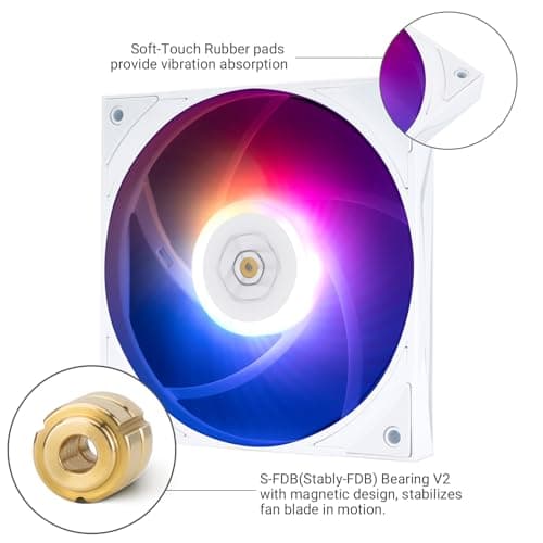 Thermalright TL-H120-15W-S 120mm White Addressable RGB PWM 56.36 CFM image