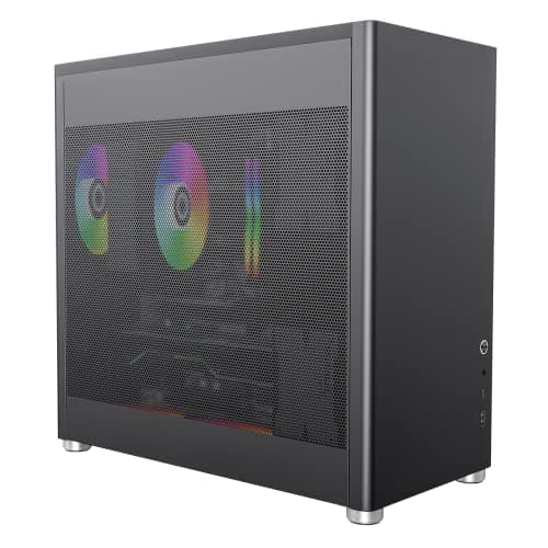 GameMax MeshBox Pro ATX Mid Tower Black Mesh Side Panel and USB 3.2 Gen 2 Type-C / USB 3.2 Gen 1 Type-A image