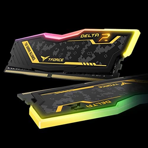 TEAMGROUP T-Force Delta TUF Gaming Alliance RGB Black / Gold DDR4-3200 CL16 16GB (2x8GB) image