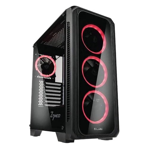 Zalman Z7 NEO ATX Mid Tower Black Tempered Glass Side Panel, USB 3.2 Gen 1 Type-A, USB 2.0 Type-A main image