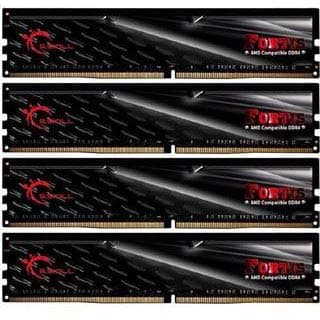 G.Skill FORTIS Black / Red DDR4-2400 CL15 64GB (4x16GB) image