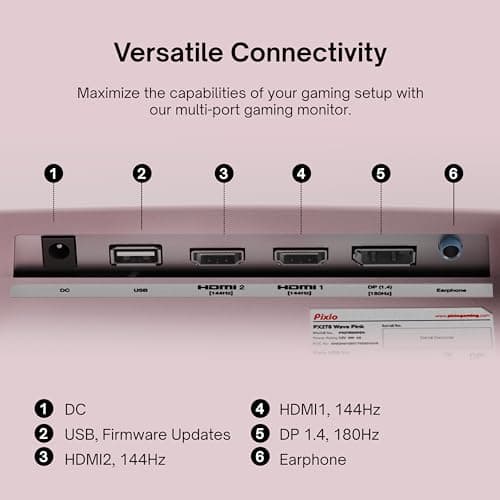 Pixio PX278 Wave 27" 1440p 180Hz IPS Monitor image