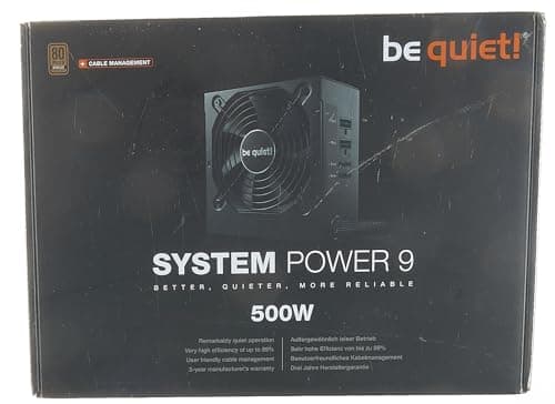 be quiet! System Power 9 500 CM Black 500W Semi-Modular 80+ Bronze Certified image