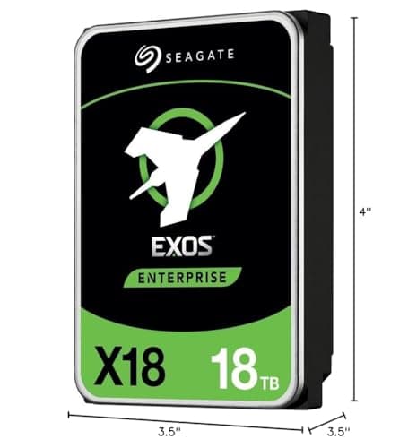 Seagate Exos X18 18TB 3.5" HDD 7200RPM SAS 12.0 Gb/s image
