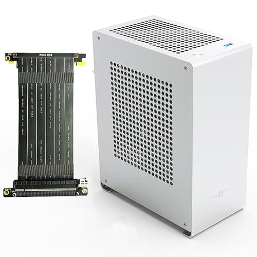 ZZEW A1 Plus Mini-ITX Tower Silver Mesh Side Panel, USB 3.2 Gen 1 Type-A Front Panel, 200 x 114 x 253 mm image