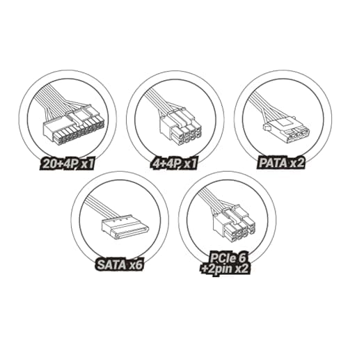 Mars Gaming MPIII750 White ATX 750W Non-Modular image