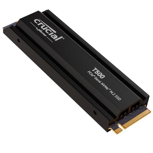 Crucial T500 W/Heatsink 4TB M.2-2280 SSD PCIe 4.0 x4 NVMe image