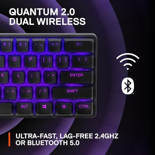 SteelSeries Apex Pro Mini OmniPoint 2.0 Wireless RGB Gaming Keyboard image
