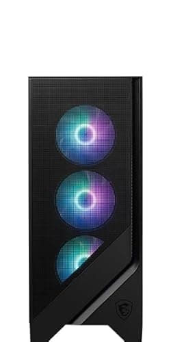 MSI MAG FORGE 321R AIRFLOW ATX Mid Tower Black Tempered Glass Side Panel image