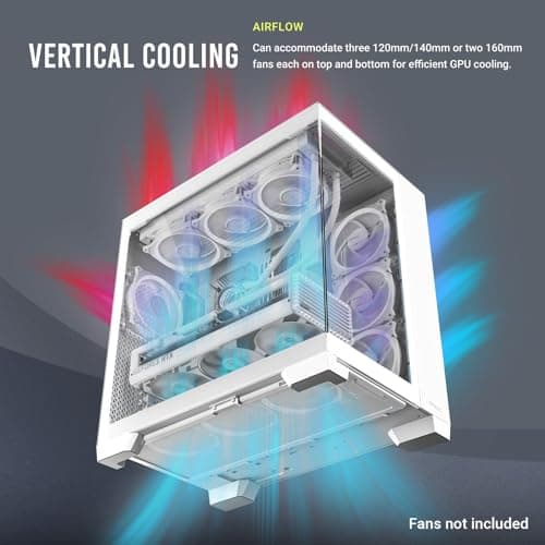 Antec C8 ATX Full Tower White with Tempered Glass Side Panel and USB 3.2 Gen 2 Type-C, USB 3.2 Gen 1 Type-A image