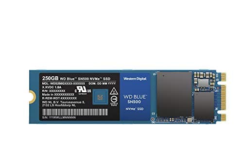 Western Digital Blue SN500 250GB SSD M.2 PCIe 3.0 NVMe image
