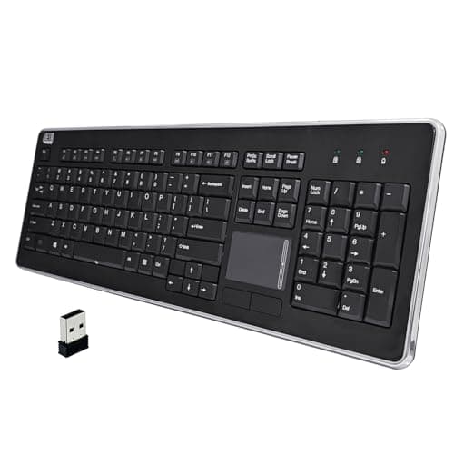 Adesso WKB-4400UB Wireless Standard Keyboard With Touchpad image