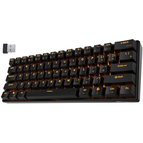 RK Royal Kludge RK61 RK Blue Bluetooth/Wireless/Wired Mini Mechanical Keyboard image
