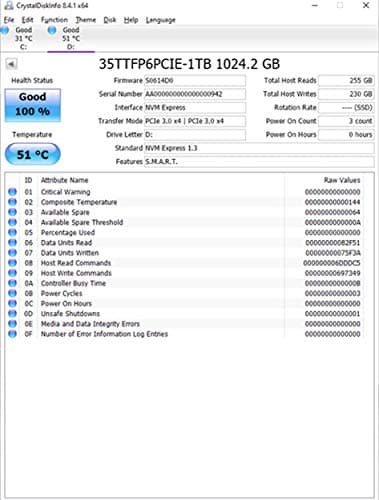Timetec 35TTFP6PCIE 1TB SSD M.2 NVMe image