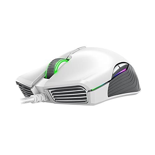 Razer Lancehead TE Ambidextrous Gaming Mouse: 16,000 DPI Optical Sensor - Chroma RGB Lighting - 8 Programmable Buttons - Mechanical Switches - Mercury White image
