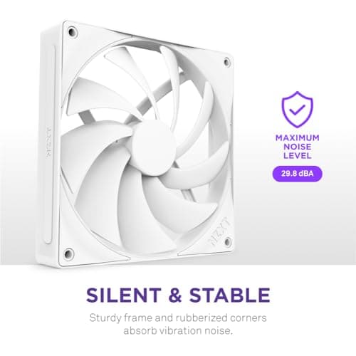 NZXT F140Q (2024) 140mm White PWM image